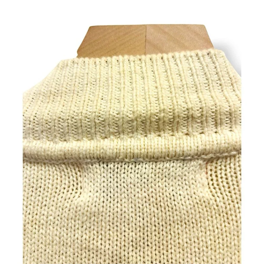 Vintage Cardinal Sweater Extra Large Beaded Sequin‎ Pearl Holiday Zipper Closure - Picture 13 of 15